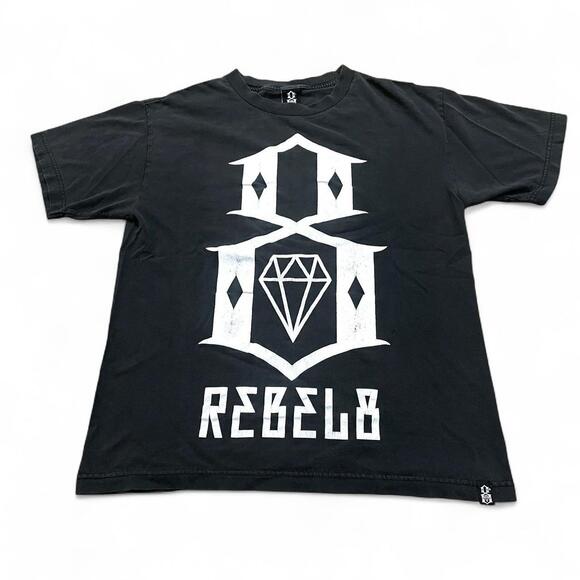 Y2k Rebel8 Big Logo T-Shirt - Size M - Picture 2 of 5
